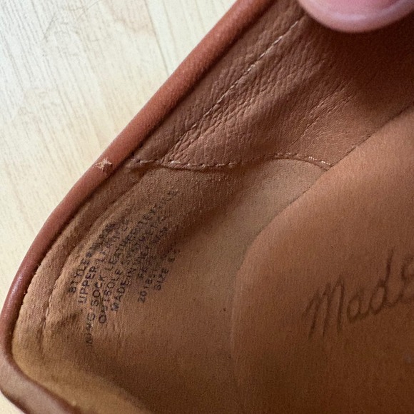 MADEWELL The‎ Vernon Loafer In Dried Maple Brown Size 6.5 - Picture 5 of 8